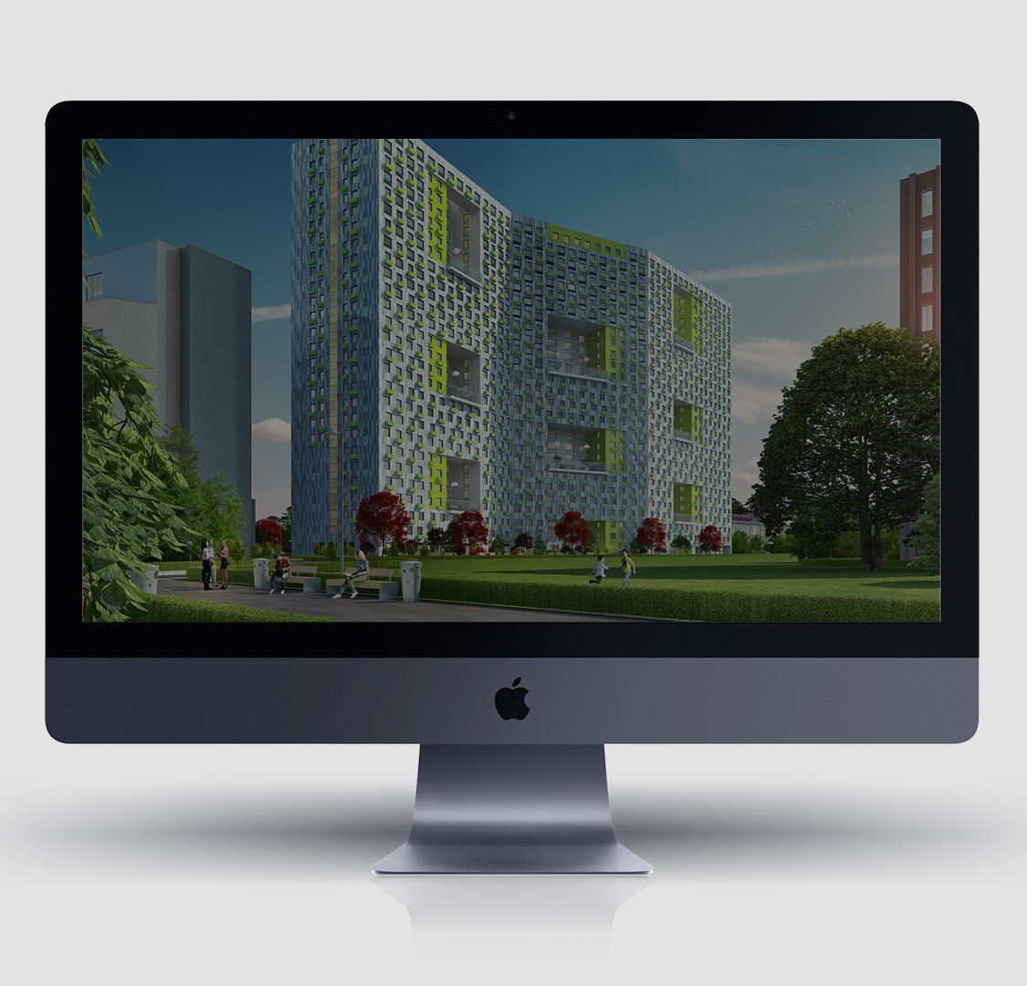 Концепция и сайт ЖК Лайм / бизнес-класс / айдентика, сайт, 3D-визуализация