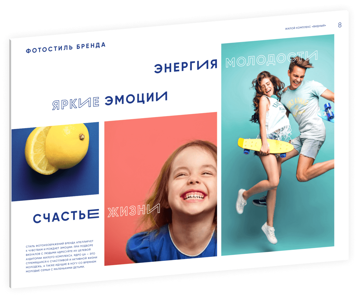 Жилой комплекс «Видный» / комфорт-класс / айдентика, буклет, рекламный концепт